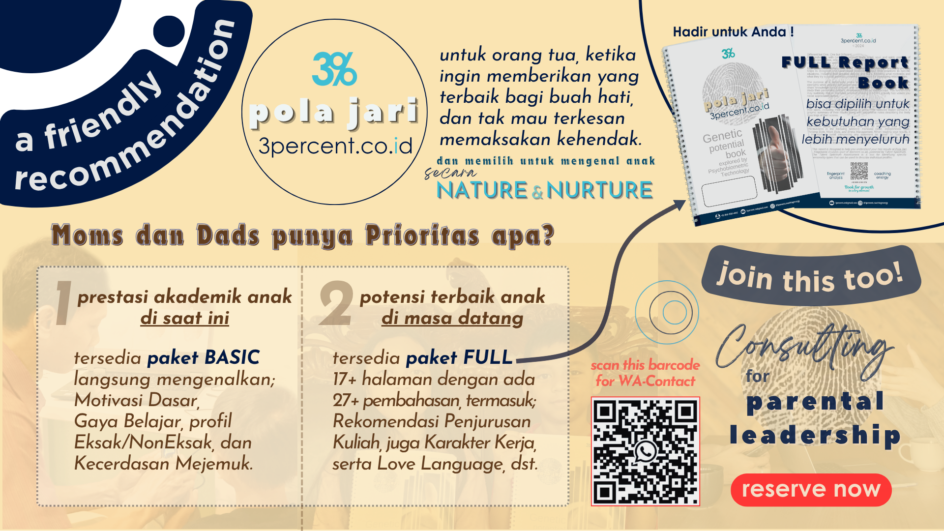 3% pola (sidik) jari | 3percent.co.id "Parents & Children" (orang tua & anak) untuk setiap gambaran kecil di keseharian